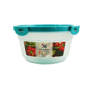 Repostero flip redondo 1.3lts turquesa perlado (931928q6)