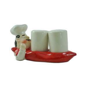 Set salero/pim ceramica 16.3x8