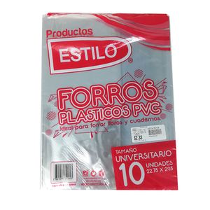 Forro plast pvc univ 0.12mm pqt x10und estilo (30622)