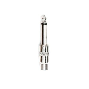 CONECTOR /ADAPTADOR 1/4 pulg MONO M - RCA F METALICO  2626