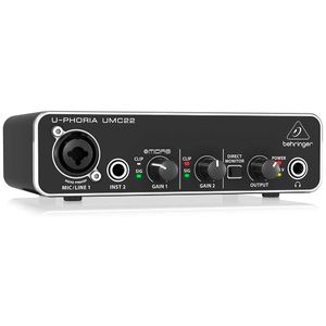INTERFACE BEHRINGER DE SONIDO /USB/2X2 48Khz/MIDAS  UMC22