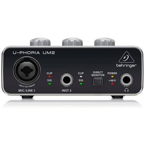 INTERFACE BEHRINGER DE SONIDO USB/2X2 48khz/MIDAS  UM2