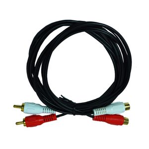 CABLE 2 PLUG RCA A 2 JACK RCA 6F (1.83 MT.) NEGRO  AV-109
