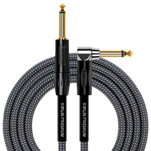 CABLE KIRLIN P/INSTR. PREMIUM PLUS 20AWG 1/4 pulg - ANGULO 1/4 pulg 6M CARBON GRAY  IWB202BFGL-6MCA