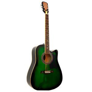 GUITARRA CLASICA CRUSADER 41 pulg CUTAWAY  GREEN  CF-6001CL-GRS