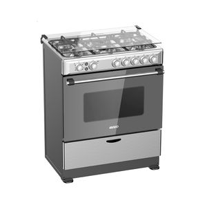 COCINA EVVO DE 5 HORNILLAS CON GRILL Y MIRROR GLASS DOOR  EV-30B5