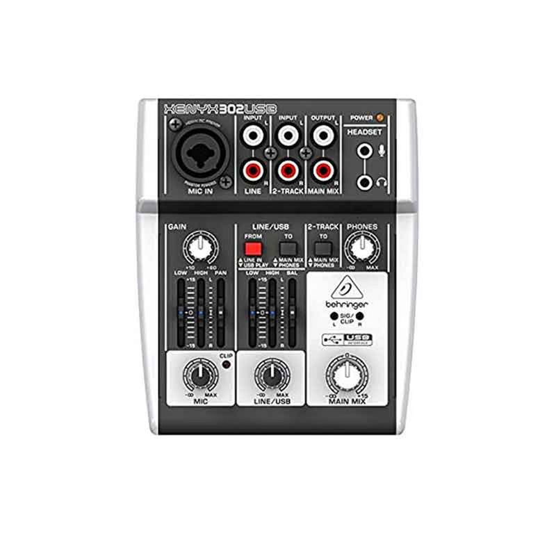 002046-CONSOLA BEHRINGER 1 CANAL XLR/RCA/EFECTO 302USB