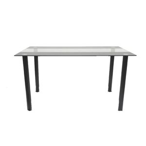 MESA DE COMEDOR DE VIDRIO 4PUESTOS NEGRO  DA154B