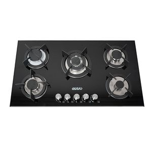 ENCIMERA DE VIDRIO DE TEMPLADO 5 HORNILLAS TEMPERED BLACK