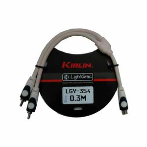 CABLE KIRLIN RCA JACK - 2X RCA PLUG  LGY354-0.3MWH