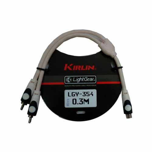CABLE-KIRLIN-RCA-JACK---2X-RCA-PLUG--LGY354-0.3MWH