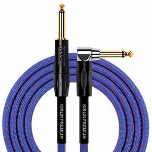 CABLE KIRLIN P/INSTR. PREMIUM PLUS 20AWG 1/4 pulg - ANGULO 1/4 pulg 6M ROYAL BLUE  IWB202BFGL-6MRO