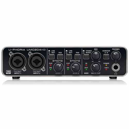 INTERFACE-BEHRINGER-DE-SONIDO-USB-2X4-96Khz-MIDAS--UMC204HD