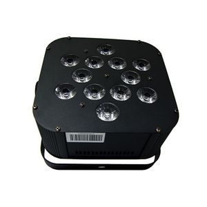 LUZ LED DE 12 FOCOS DE 18 WATTS 6 EN 1 RGBWA (ROJO/VERDE/AZUL/BLANCO/ÁMBAR) + LUZ UV  EL-PF1206A