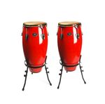 CONGA-DADI--PAR--FIBRA-VIDRIO-BORDE-TRADICIONAL-10-pulg-11-pulg-ROJO--CFC-1RD