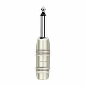 CONECTOR 1/4'' MONO PLUG PLATEADO  CH-2306PRC