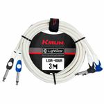 CABLE-KIRLIN-24AWG-2X-1-4-pulg-PLUG---2X-1-4-pulg-MONO-ANGLE-3M-BLANCO--LGA406R-3MWH