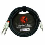 CABLE-KIRLIN-Y-3.5MM-STEREO-PLUG---2X-1-4-pulg-MONO-PLUG-3M-NEGRO--Y362PRL-3MBK