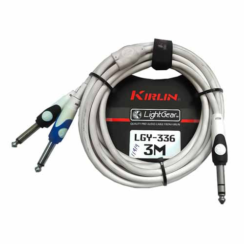 CABLE-KIRLIN-1-4-pulg-TRS-PLUG---2X-1-4-pulg-MONO-PLUG-3M-BLANCO--LGY336-3MWH