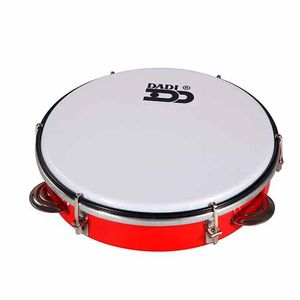 PANDERETA DADI REDONDA 10' ROJO  MT6-101P RD