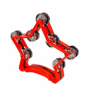 PANDERETA ESTRELLA COLOR ROJO MARCA DADI  MT3-RD
