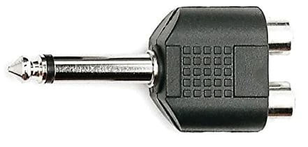 ADAPTADOR-KIRLIN-DE-1-4--MACHO-A-DOBLE-RCA-HEMBRA