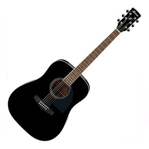 GUITARRA IBANEZ ACUSTICA NEGRA  PF15-BK