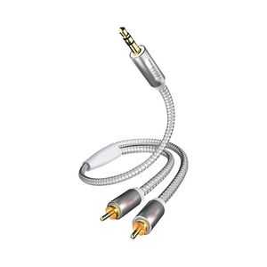 CABLE KIRLIN, RCA PLUG - 2X RCA JACK 3M BLANCO  LGY352-3MWH