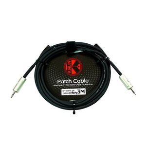CABLE KIRLIN P/MICROFONO 24AWG, XLR M - 3.5MM 10M NEGRO  MP487PRL-10MBK