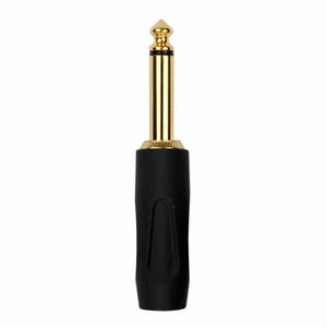 CONECTOR 1/4'' MONO PLUG NEGRO  CH-2306BSC