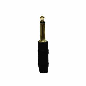 CONECTOR 1/4'' MONO PLUG NEGRO  CH-2306BC