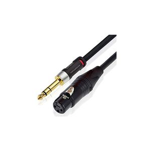 CABLE KIRLIN DE LINEA 24AWG, XLR M - 1/4 pulg MONO PLUG 6M NEGRO  MP481PR-6MBK