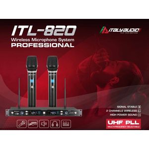 MICROFONO DOBLE ITALY  ITL- JRU-820/HT-60C ITL-820