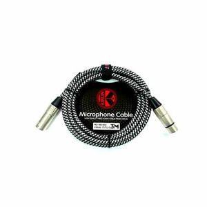 CABLE KIRLIN P/MICROFONO 24AWG XLR Macho- XLR Hembra 3M  MW480-3MBKB