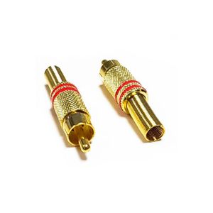 PLUG PLASTICO DORADO RCA  V968GP