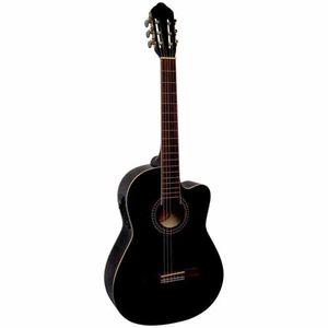 GUITARRA ESPAÑOLA ELECTROCLASICA/CURVA/ECUALIZADO  SOFIA-BK