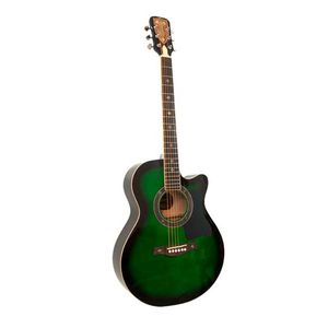 GUITARRA CLASICA CRUSADER40 pulg SMALL JUMBO CUTAWAY GREEN  CF-6000CL-GRS