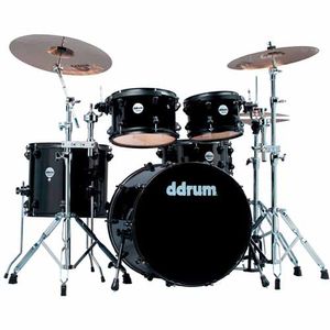 BATERIA DDRUM JOURNEYMAN PLAYER22 PC W/HDW MID BLACK  JMP522MB