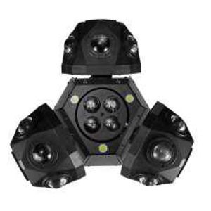 CABEZA MOVIL DE 3 CABEZAS SPB415A, CON LAZER, LUZ ESTROBOSCOPICA,, WSH Y GOBO