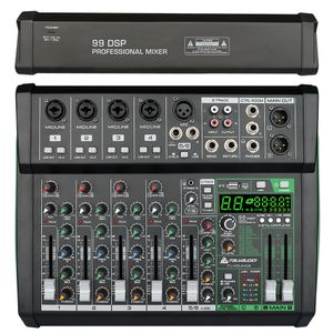 CONSOLA ITALY AUDIO DIGITAL, 8 CANALES,  ITL-KGUM08, 99 efectos digitales (Hall, Room, Reverb, etc.)