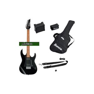 PACK IBANEZ GUITARRA ELECTRICA, AMPLIFICADOR  IJRX20U-BKN, COLOR NEGRO
