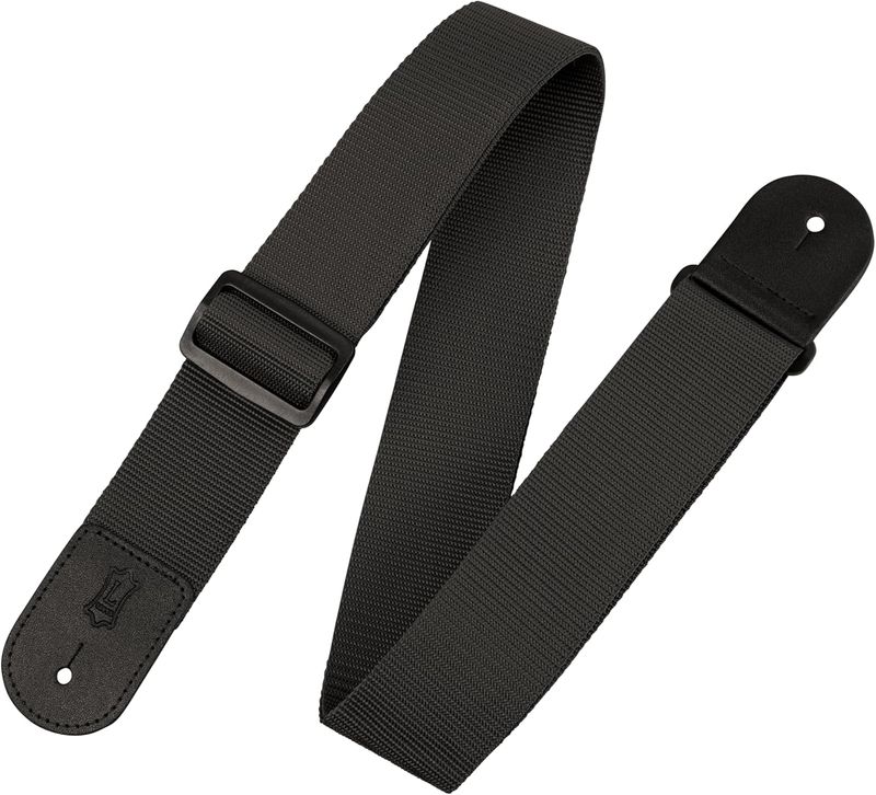 CORREA-LEVYS-SERIES-SINGLE-TONE-DE-POLIPROPILENO--COLOR-NEGRO--PARA-GUITARRA-M8POLY-BLK