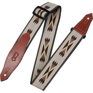 CORREA LEVYS SERIES TRIBAL RHYTHMS, DE POLIPROPILENO, PATRON FLECHA P. GUITARRA MSSN80-TAN