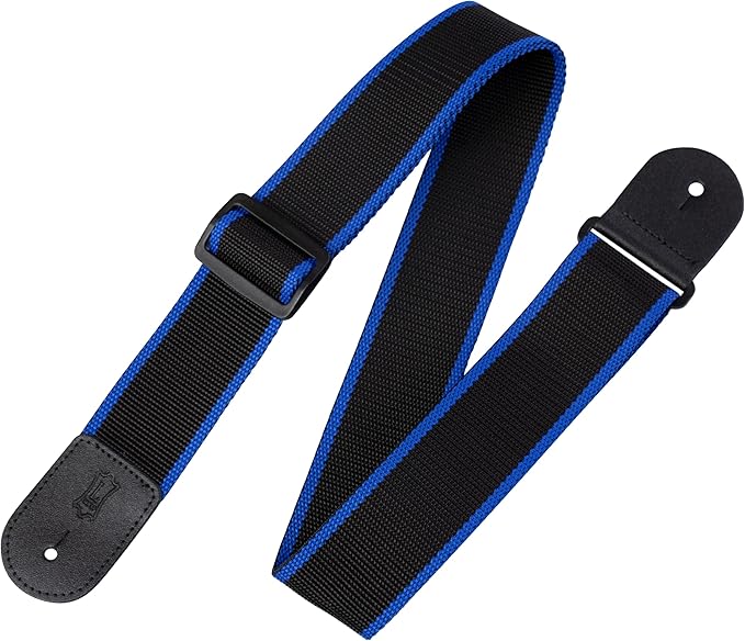 CORREA-LEVYS-SERIES-SINGLE-TONE-DE-POLIPROPILENO--COLOR-NEGRO-CON-AZUL--P.-GUITARRA-M8POLY-BKB