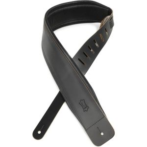 CORREA LEVYS SERIE LARSEN LEATHER DELUXE, DE CUERO, COLOR NEGRO, PARA GUITARRA DM1PD-BLK