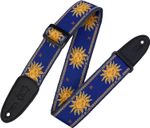 CORREA-LEVYS-SERIES-SUN-MOTIF-DE-TELA-TEJIDA--COLOR-AZUL-PARA-GUITARRA-MPJG-SUN-BLU