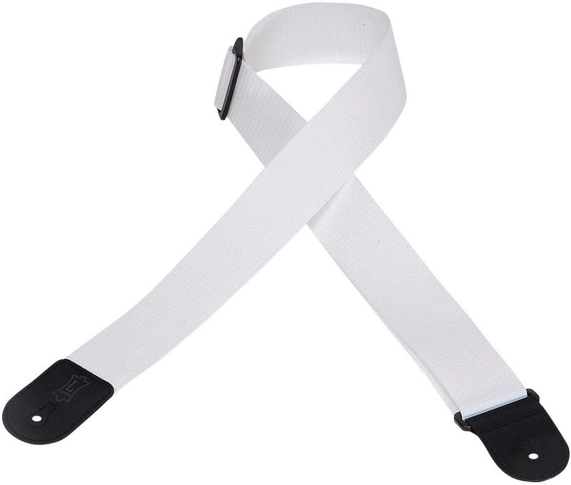 CORREA-LEVYS-SERIES-SINGLE-TONE-DE-POLIPROPILENO--COLOR-BLANCO-PARA-GUITARRA-M8POLY-WHT