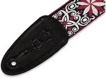 CORREA-LEVYS-SERIE-HOOTENANNY-TELA-TEJIDA--ESTILO-FLORAL-ROJO-CON-BLANCO-P.-GUITARRA-M8HT-122