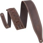 CORREA-LEVYS-SERIE-LIKE-BUTTER-DE-CUERO-COLOR-MARRON-OSCURO-DOBLE-PUNTADA-P.GUITARRA-M17BDS-DBR