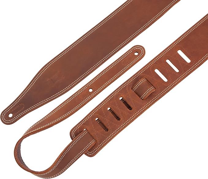 CORREA-LEVYS-SERIE-LIKE-BUTTER-DE-CUERO-COLOR-MARRON-CON-DOBLE-PUNTADA-PARA-GUITARRA-M17BDS-BRN1